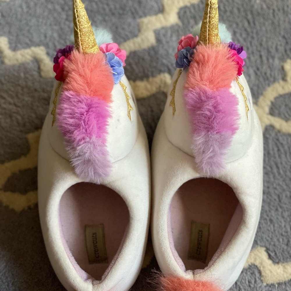 CrewCuts unicorn slippers - Picture 4 of 5